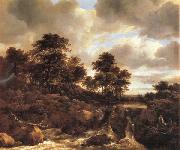 Jacob van Ruisdael Landscape with Waterfall china oil painting artist